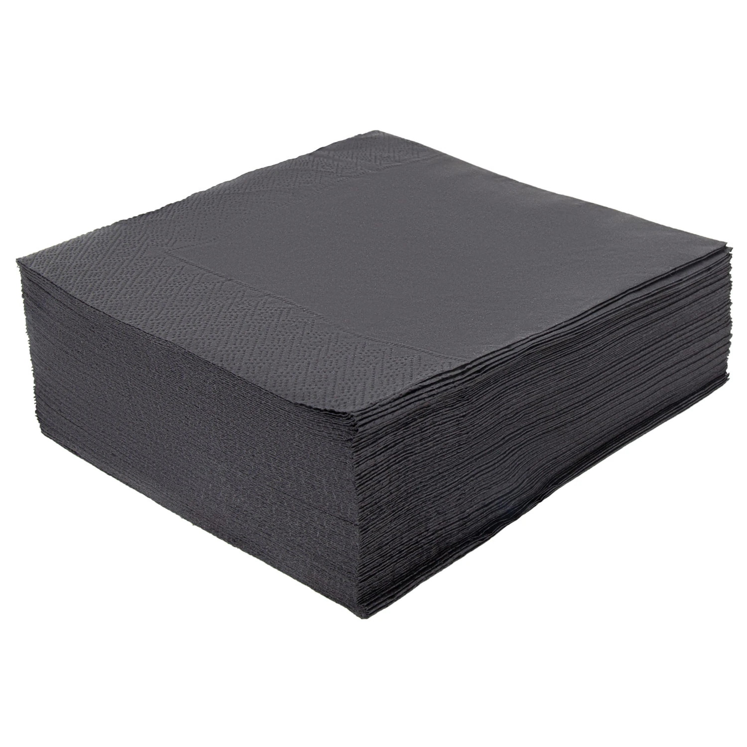 Салфетки бумажные 2-х слойные LAIMA 33 x 33 см, 1/4 сложение черные, 200 л